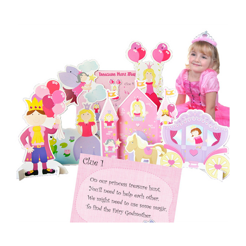 princess treasure hunt birthday party game for kids