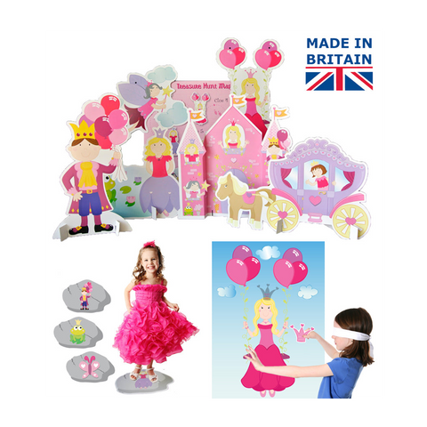 set of 3 princess party games for kids
