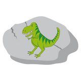 Tyrannosaurus stepping stone party game piece