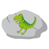    Tyrannosaurus stepping stone party game piece