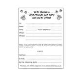 animal birthday invitations for kids