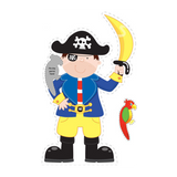 Pin the Parrot on the Pirate game pieces