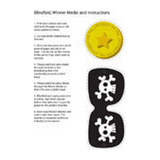 Blindfold and medal