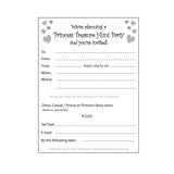 princess birthday party invites for kids