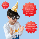 pin the tail on party game pirate eye mask