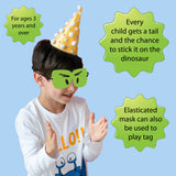 pin the tail on the dinosaur party game mask