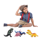 Child Playing With Dragon Figurines