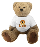 Lello and Monkey teddy bear brave lion design with your childs name