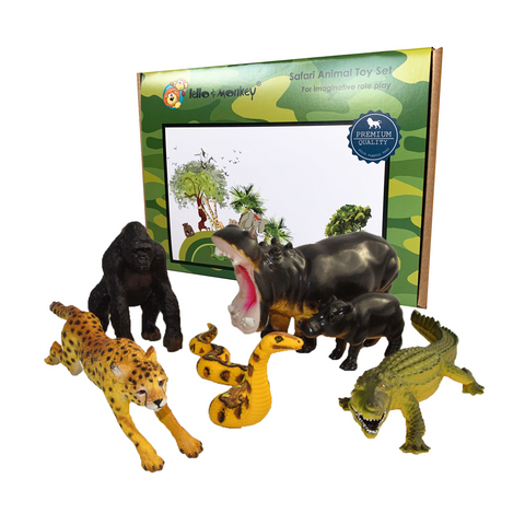 solid plastic safari animals for toddlers