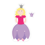 Princess with Tiara cutouts