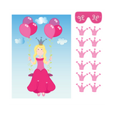 Pin the tiara on the princess birthday party game for girls